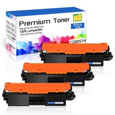 3 PACK - CRG-051H Toner Cartridge for Canon 051H ImageCLASS LBP162dw MF267dw picture