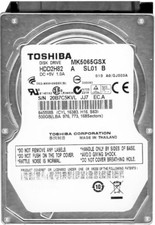 HARD DRIVE TOSHIBA MK5065GSX 500GB SATA II 5400RPM 8MB CACHE 3Gbps 2.5'' inch picture