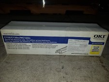 Genuine Oki 44250709 Yellow Toner Cartridge C110 C130n MC160n BNIB picture