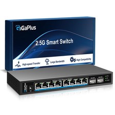 10 Port 2.5Gb Unmanaged Ethernet Switch with 8* 2.5G Base-T Ports, 2* 10G SFP... picture