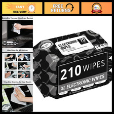 Electronic Screen Cleaner Wipes - 70 Count Pack of 3, XL 8x10 Inch, Streak-Free picture