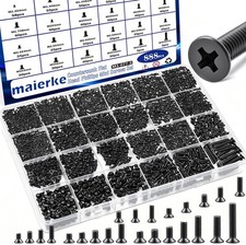 24Sizes 888Pcs Tiny Micro Laptop Computer Screw Kit M1.4/M1.7/M2/M2.5/M3/M4 picture