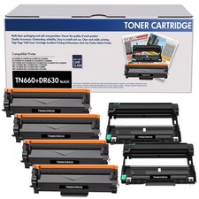 Toner or Drum Unit for Brother TN660 DR630 MFC-L2700DW HL-L2380DW L2320D 660 Lot picture