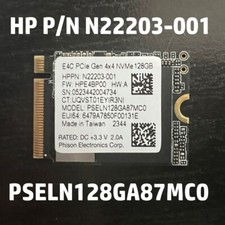 *NEW PULL* PHISON E4C 128GB PCIe Gen4x 4 NVMe M.2 2230 SSD-Part# PSELN128GA87MC0 picture
