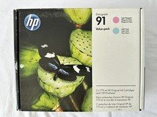 HP 91 (P2V37A) Light Magenta/Light Cyan Printhead and Original Ink Cartridges picture