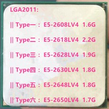 Intel Xeon E5-2608LV4 2618LV4 2628LV4 2630LV4 E5-2648LV4 E5-2650LV4 LGA2011 CPU picture