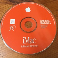 1998 Vintage Macintosh Mac iMac OS 8 8.5 Software Install Restore Disc CD picture