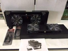 ADD ON COOLING FAN KIT STAND ONLY Fits CB Radio Transceivers 4 Quiet Fans Steel picture