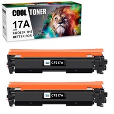 2PK Black CF217A Toner Cartridge for HP 17A LaserJet Pro M102w MFP M130nw M130fw picture