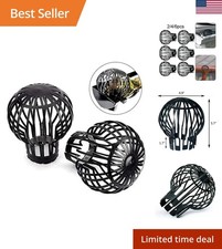 2 4 6pc Downspout Filter Drain Protection Gutter Guard Downspouts Filter picture