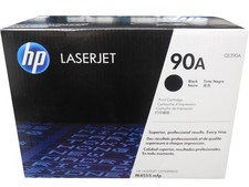HP CE390A 90A Black Toner Cartridge Genuine OEM Original picture