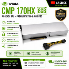 NVIDIA CMP 170HX 8GB AI Compute GPU 64GB – FULLY TESTED + PCIe 2.0 x16 MOD picture