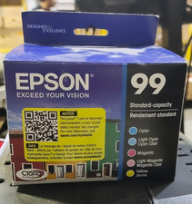 Epson T099920 Light Cyan Magenta Yellow Ink Cartridge # T099  99 04/2025 or bett picture