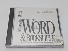 Microsoft Word And Bookshelf CD For Windows Gateway, 2000 Sealed New picture
