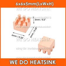 10/20pcs Small Useful Pure Copper WE DO HEATSINK Without or With Thermal Tapes picture