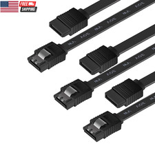 3 Pack SATA Cable III 6Gbps Straight HDD SDD Data Cable with Locking Latch 18 In picture