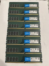 LOT OF 8 Crucial Micron 8GB DDR4-2666 UDIMM Memory RAM CT8G4DFS8266.M8FE picture