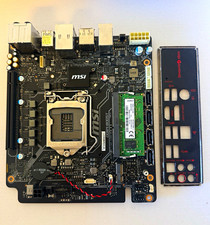 MSI GAMING Mini-ITX Intel LGA 115X DDR4 Motherboard w/ Shield | 8x2 GB Ram incl. picture