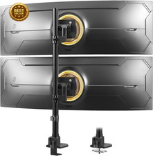 Dual Monitor-Arm Ultrawide Heavy Duty - 24-57 Inch Vertical Dual Monitor Mount, picture