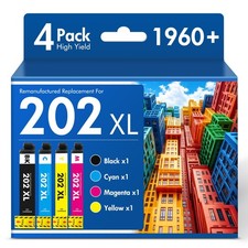 Replacement 202XL WF-2860 Ink Cartridges Multipack picture