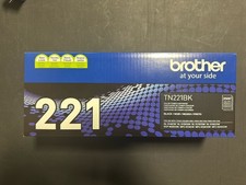 Genuine OEM Brother TN221BK Black Original Laser Toner Cartridge TN-221 - SEALED picture