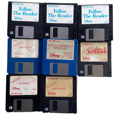 Video Game 3.5” Floppy Disk Disney Mickeys ABC’s 123’s Follow The Reader Colors picture
