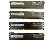 Hynix ECC 16GB Kit 4x4GB 2Rx4 PC3-10600R-9-10-E1 Server RAM HMT151R7TFR4C-H9 picture