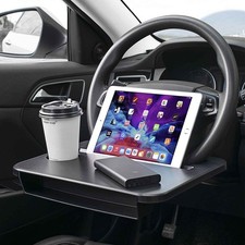 Double-use Steering Wheel Tray(14.5*11inch), Car Food Trays for Eating with D... picture