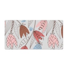 Decorative Pad Mat For Desk PC Laptop Keyboard Outline flowers 90x45 picture