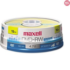 Dvd-Rw Rewritable Disc, 4.7 Gb, 2x, Spindle, Gold, 15/pack picture