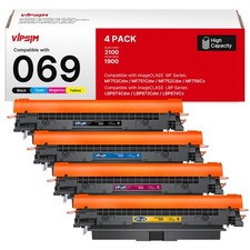 069 Toner Cartridges 4 Pack for Canon MF753Cdw MF751Cdw with Chip picture