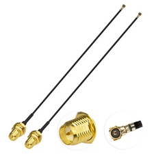 4x U.FL MHF4 to RP SMA female 0.81mm Pigtail Coax Cable Antenna Router WiFi picture