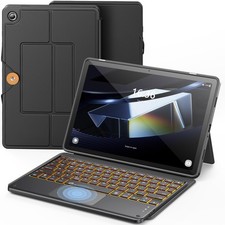 INFILAND Keyboard Case for Samsung Galaxy Tab A9+ 5G with 7-Color Backlight picture