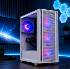 White RTX 5060 Intel i7, Ryzen 7 32 GB RAM 2TB SSD Gaming Computer Desktop PC picture