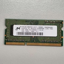 Micron 1GB DDR3 PC3-8500S 1066MHz CL7 non-ECC SoDIMM Memory MT8JSF12864HZ-1G1F1 picture