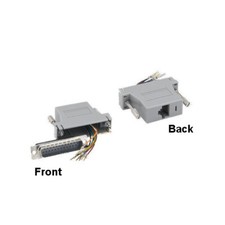 10PCS DB25 Male to RJ-45(8P8C) Female Modular Adapter Converter Serial Gray picture