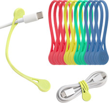 MagnaTies 10pk Magnetic Silicone Ties for Cords picture