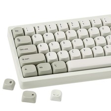 Retro Gray PBT Keycaps Japanese Minimalist Style Mechanical Keyboard Caps picture