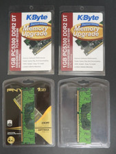 Lot of 4 Memory Upgrade Sticks PNY DDR PC3200 Optima K Byte 1GB Various Lot picture