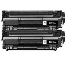2PK Q2612A 12A Toner Cartridge Compatible with HP LaserJet MFP M1005 3015 3020 picture
