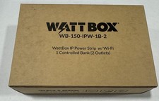 New WattBox WB-150-IPW-1B-2 Wi-Fi Smart 2-Outlets IP Power Strip picture