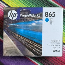 HP 865 Cyan Genuine/Original Ink Cartridge 500 ml PageWide XL 865 Inkjet picture