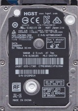 HTS545050A7E362 pn: 0J38105 mlc: DA5754 500GB SATA 2.5 2016 HGST Apple 655-1730F picture