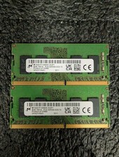 Lot 2 Micron 8GB 1Rx16 PC4-25600 DDR4-3200AA Non-ECC SO-DIMM Laptop Memory picture