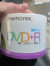 Memorex 50 Pack 16X  4.7GB DVD-R Factory Sealed picture