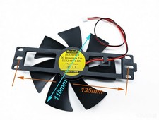 US Stock 2pcs Case Cooling Fan DC 12V ~ 18V 110mm for Induction cooker repair picture