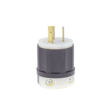 Leviton 4570-C, 250 VAC, 15 A, NEMA L6-15P, Grounding, Locking Device Plug, 1 pc picture