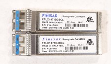 Lot of 2 Finisar 10GbE SFP+ 1310nm 10KM SMF Transceiver Module P/N:FTLX1471D3BCL picture