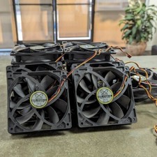 4 PACK Scythe 120mm 3 pin Computer case fans PC Gaming DC 12V 0.10A slip stream picture