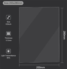 2 Pcs/Set FEP Release Film Resin 20x 28cm 0.15mm For UV light Curing 3D Printer picture